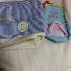 CHEER UP GIRLS ストライプ星柄ポーチ