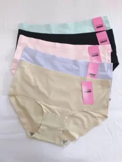 レディースショーツ下着シームレスショーツ 肌に優しい Lサイズ5枚