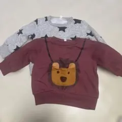 星柄とライオン刺繍のトレーナーセット　おまとめ