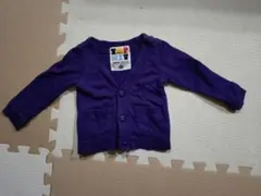 BREEZE カーディガン 紫 サイズ80