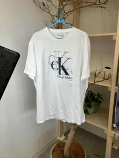 Calvin Klein ホワイト Tシャツ　Lサイズ