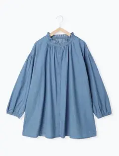 サマンサモスモス　デニムフリルチュニック　新品 ★即日発送可能★