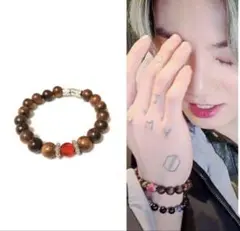 BTS 防弾少年団 ジョングク 着用風 ウッドビーズブレスレット