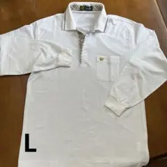 Golden Bear 長袖ポロシャツ ホワイト Lサイズのサムネイル