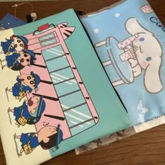 クレヨンしんちゃん ポーチ サンリオ シナモロール 巾着