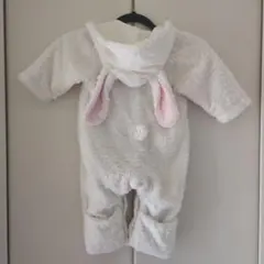 ウサギ耳付きロンパース 80cm