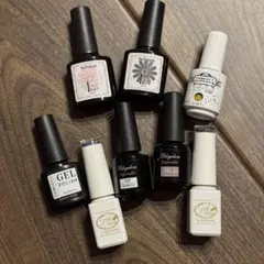 ジェルネイルまとめ売りセット カラフル セルフネイル ポリッシュ ボトルタイプ