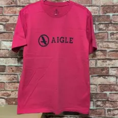 AIGLE ピンク Tシャツ M 日本製