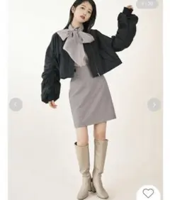 リリーブラウン サイドボタンミニスカート チェック サイズ0