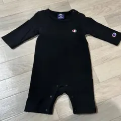 Champion 黒ロンパース 80サイズ