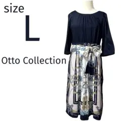 ワンピース OttoCollection 膝丈 七分丈 レディース Lサイズのサムネイル