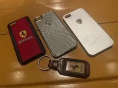 【希少】フェラーリ グッズ5点セット iPhone5ケース＆キーホルダー2種のサムネイル