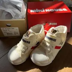 Miki House スニーカー 15cm ホワイト