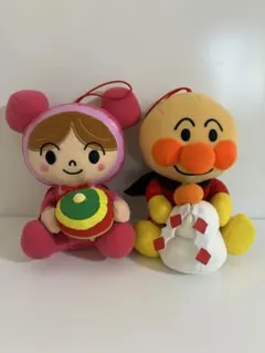 アンパンマン 赤ちゃんマン　お正月バージョン　　 ぬいぐるみセット