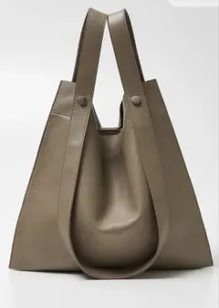 【美品】BEAURE/ヴュレカウレザー 2WAY ハンドル トートバック