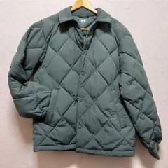 美品 UNIQLO PUFFTECH キルティングジャケット グリーン S