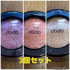 ドド dodo グリッターホリックアイシャドウ 3色セットのサムネイル