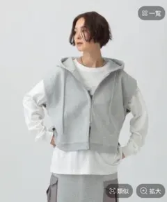 新品　タグ付き　レプシィム　パフエアWZIPベスト　グレー