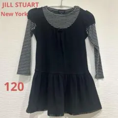 JILL STUART New York 長袖チュニック　ワンピース　黒　120