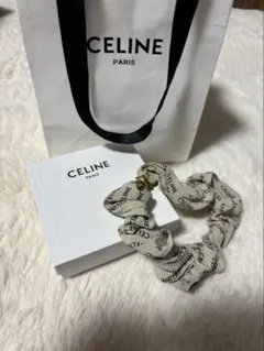 CELINE シルク ロゴシュシュ ホワイトのサムネイル