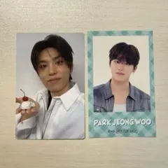 treasure ジョンウ はぴだんぶいカフェ トレカ ステッカー セット