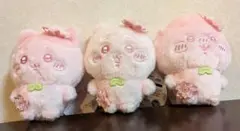 ちいかわ　ぬいぱれっと〜さくらいろ〜　ちいかわ　ハチワレ　くりまんじゅう　3種