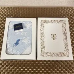 ポロラルフローレン　水色　ハンドタオル　未使用品