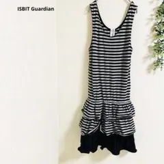 アイズビットガーディアン ワンピース ノースリーブ M ボーダー柄　フリル　✨のサムネイル