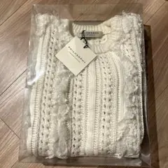 PHILOSOPHY ラッフルデザイン　クルーネック