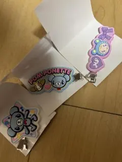 ナルミヤキャラクターズラバークリップポンポネットナカムラくんブルーベリエちゃん