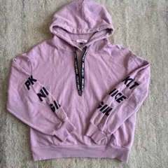 ピンクラテ フード付きトレーナー　パーカー　Sサイズ 150ピンク