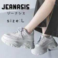 JEANASIS ジーナシス 厚底 ランダムアウトソールスニーカー　L