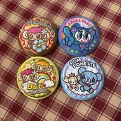 キャラクター刺繍ピンバッジセット