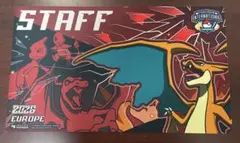 ポケモンカード　プレイマット　EUIC メガリザードンY STAFF