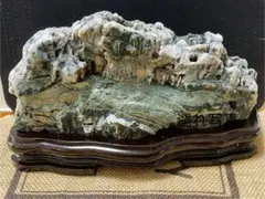 最高峰 根尾谷 菊花石 重量 10.77kg 特大 台座 鑑賞石 盆石 水石 白