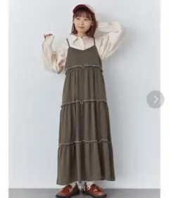 オリーブ キャミソールワンピース　ehka sopo