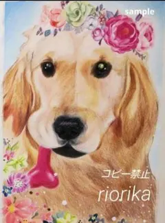 リアル ペット似顔絵/オーダーメイド/A4