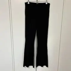 【未使用】H&M リブフレアレギンスパンツ　L