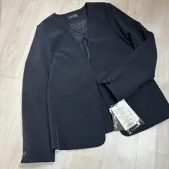 タグ付きAdd Rouge ネイビービジネスジャケット11 ストレッチ洗濯可