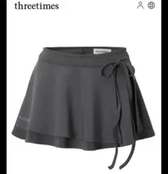 threetimesスカート黒 threetimes(スリータイムズ) スカート(レディース) - ブランド通販のBUYMA