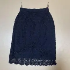 UNIQLO ネイビー レーススカート Mサイズ
