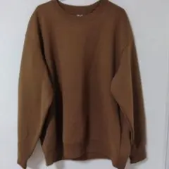 ユニクロC オーバーサイズスウェットシャツ XL 34ブラウン