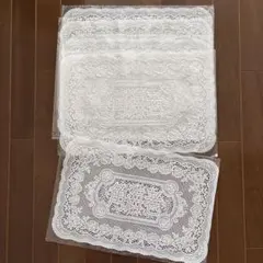 未使用⭐︎昭和レトロ　角海老　ビニールランチョンマット5枚　テーブルセンター　花柄