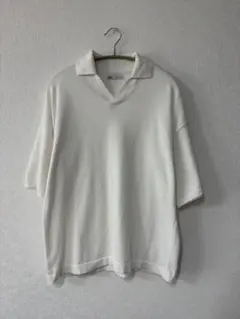 ZARA ポロシャツ ホワイト Mサイズのサムネイル