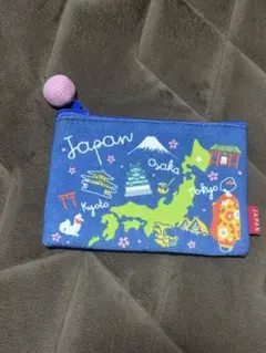 日本　Japan デザイン ポーチ　9㌢✖️12.5㌢