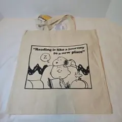 スヌーピー　チャーリーブラウン　帆布トートバッグ　Peanuts