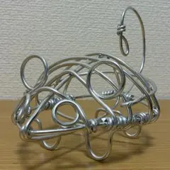 와이어 크래프트 쥐 입상 오브제 와이어 아트 철사 예술