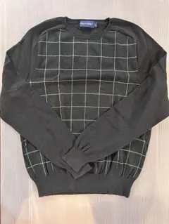 POLO GOLF グリッドパターン ニットセーター L