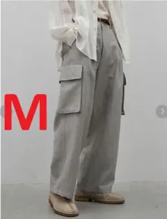 LIDNM WOOL LINEN BACKSATIN CARGO Mのサムネイル