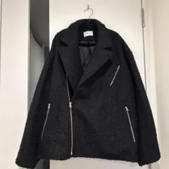 MURUA ボア素材 ライダースジャケット